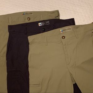 Lot of Three Quick Dry Pants 36x32